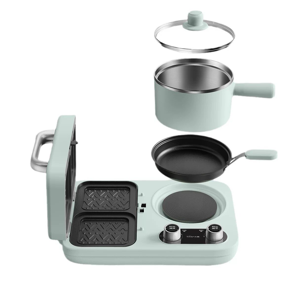Breakfast Sandwich Press - サンドイッチメーカー朝食マシン家庭用小型多機能トーストプレストースター