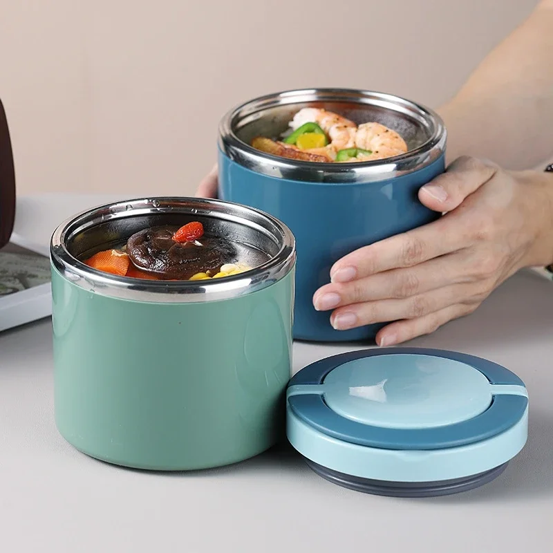 Meal Prep Soup - 630/1000ml 保温フードジャー、ステンレス製魔法瓶ランチボックス、学校、オフィス用保温スープ容器