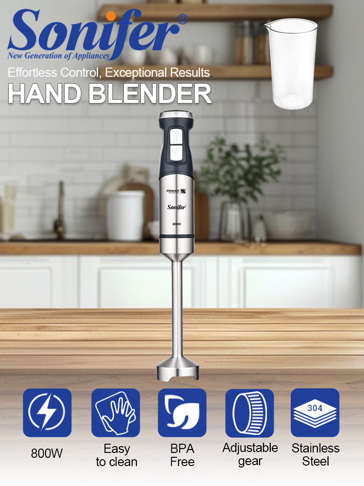 Meal Prep Smoothies - ハンドブレンダー Sonifer SF-8171S 800W イマージョンブレンダー ステンレス鋼ブレード