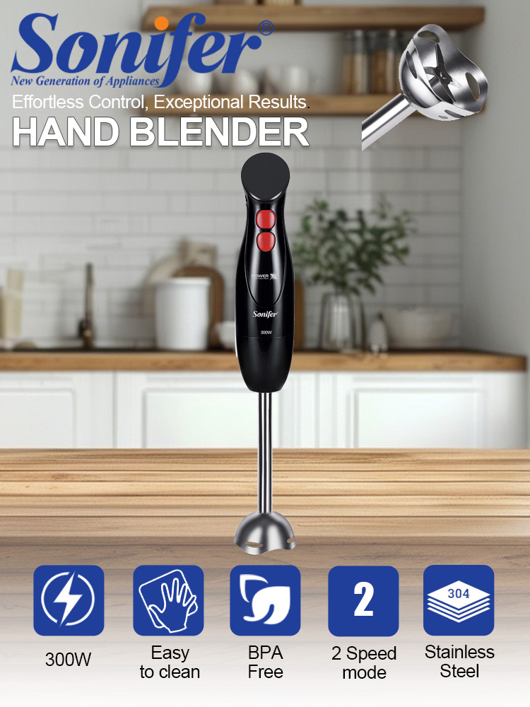 Meal Prep Smoothies - ハンドブレンダー Sonifer SF-8179 300W イマージョンブレンダー 304
