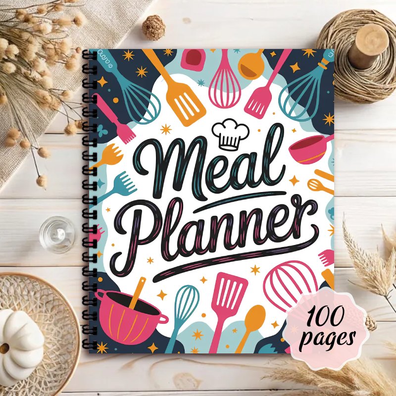 Meal Prep Book - 食事計画ノート、週ごとの食事準備日記、食事計画、メニュー計画、健康的な食事や減量の記録に使用