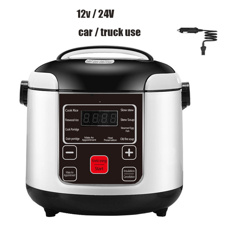 Meal Prep Soup - ミニ炊飯器とお粥調理機、蒸し器、加熱弁当箱、ミールヒーター、ウォーマー、1l、2l、12v、24v、車、トラック、スープに適合