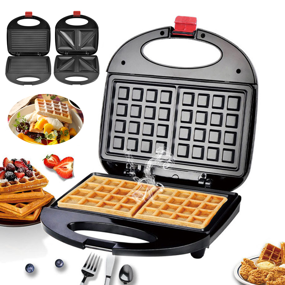 Breakfast Sandwich Press - サンドイッチトースタープレス750Wサンドイッチプレスノンスティックホームファミリーブレックファーストマルチファニックカウンタートップトースタープレス