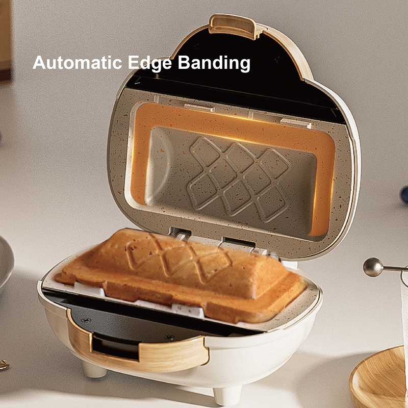 Breakfast Sandwich Press - 500Wサンドイッチマシン、高速朝食マシン、家庭用ホットプレス式トースト、ノンスティックパンパニーニマシン、多機能キッチンツール