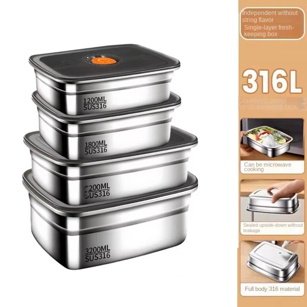 ステンレス鋼キャンプ弁当箱密封された漏れ防止弁当箱電子レンジ - Meal Prep Microwave のレビューと価格