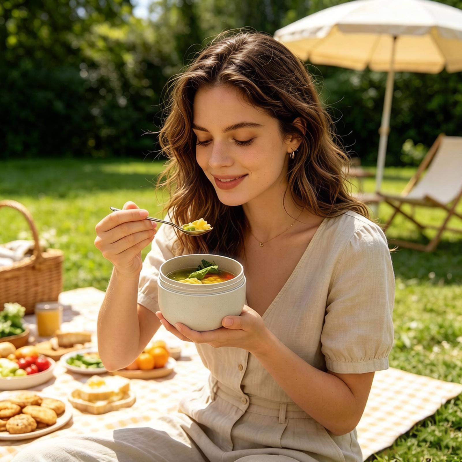 ホットランチコンテナ 600ml ミールプレップ収納容器 ス - Meal Prep Soup のレビューと価格