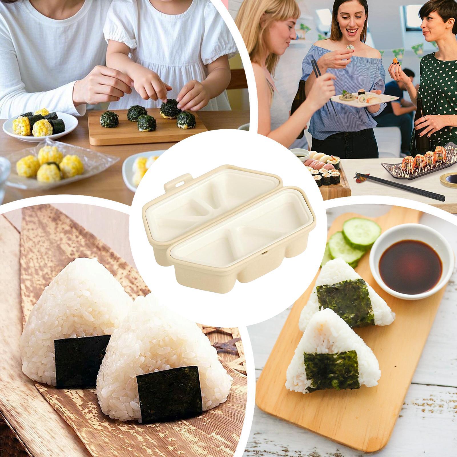 おにぎり型 6穴 日本製 折りたたみ式 食品容器 寿司ご飯型 - Meal Prep Rice のレビューと価格