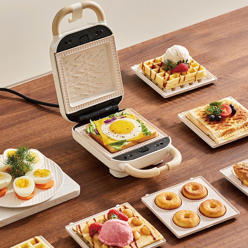 220V 多機能電気サンドイッチマシンワッフルメーカー高速朝 - Breakfast Sandwich Press のレビューと価格