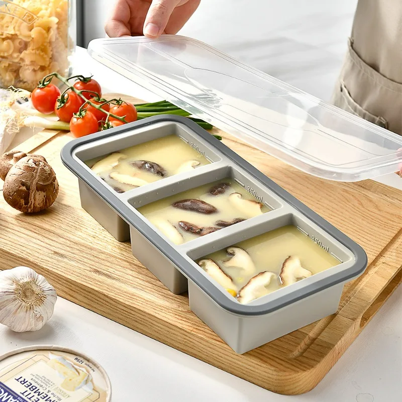 シリコン製冷凍トレイ、蓋付き、スープ用、食事準備用、シリコン - Meal Prep Soup のレビューと価格