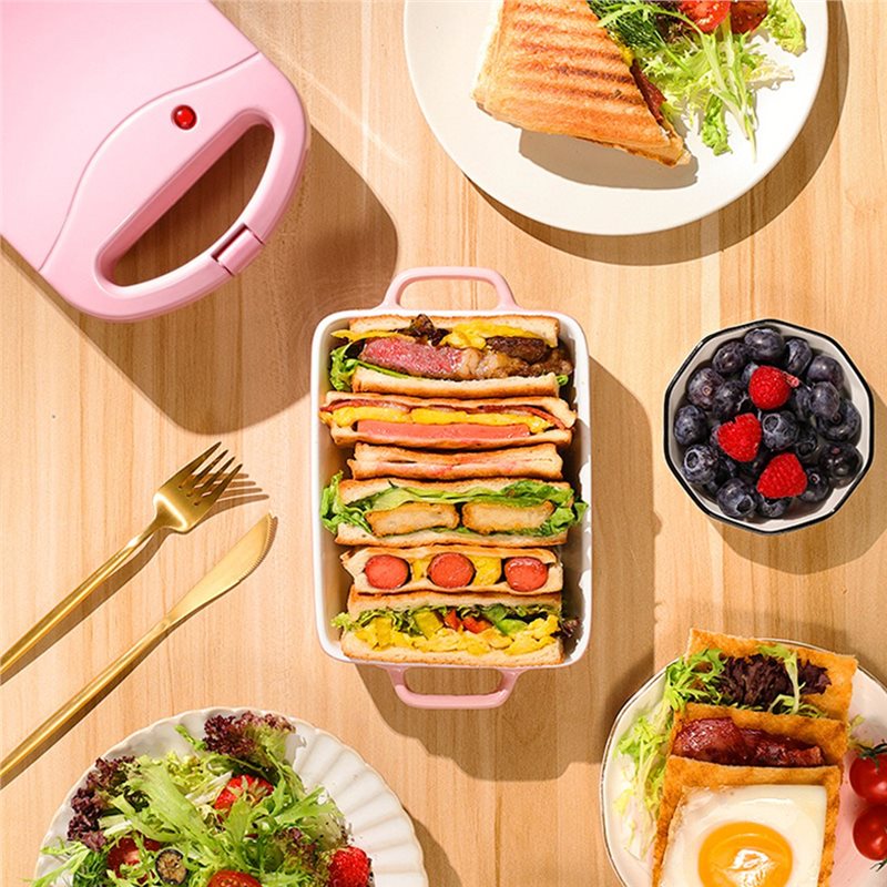 【B25B!】 EUプラグ電気サンドイッチメーカーポータブル - Breakfast Sandwich Press のレビューと価格