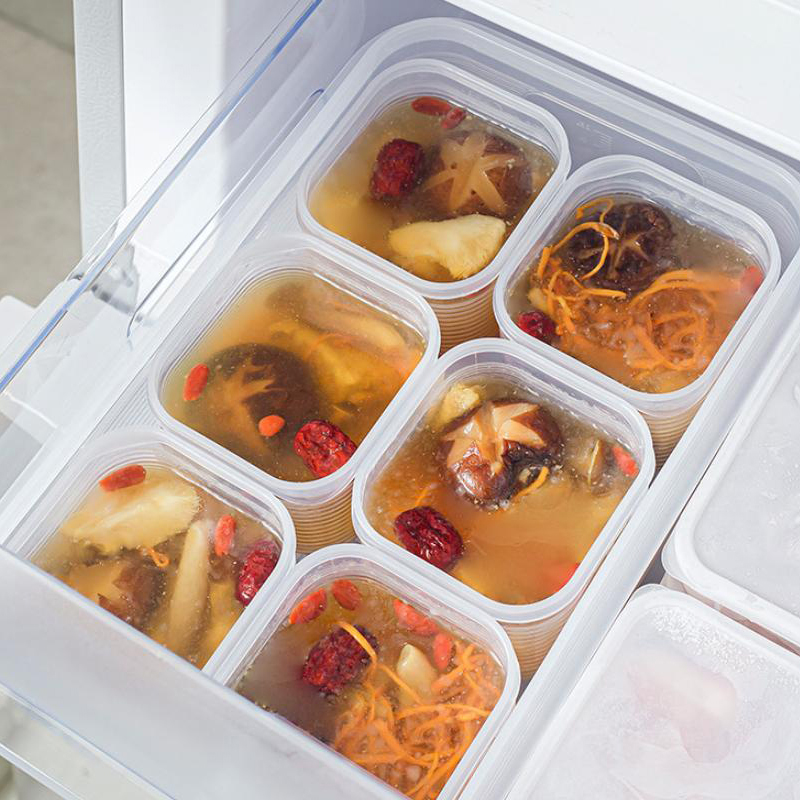 6グリッド食品保存容器、野菜・果物鮮度保持ボックス、蓋付き、 - Meal Prep Jar のレビューと価格