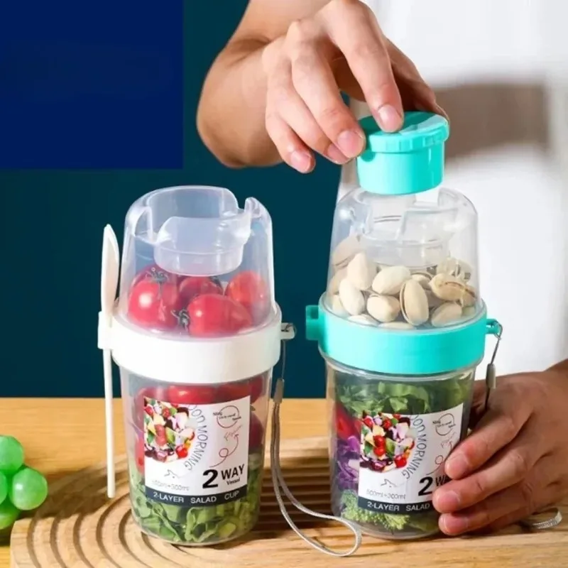 オートミールヨーグルトサラダカップ ポータブル朝食カップ レ - Meal Prep Jar のレビューと価格