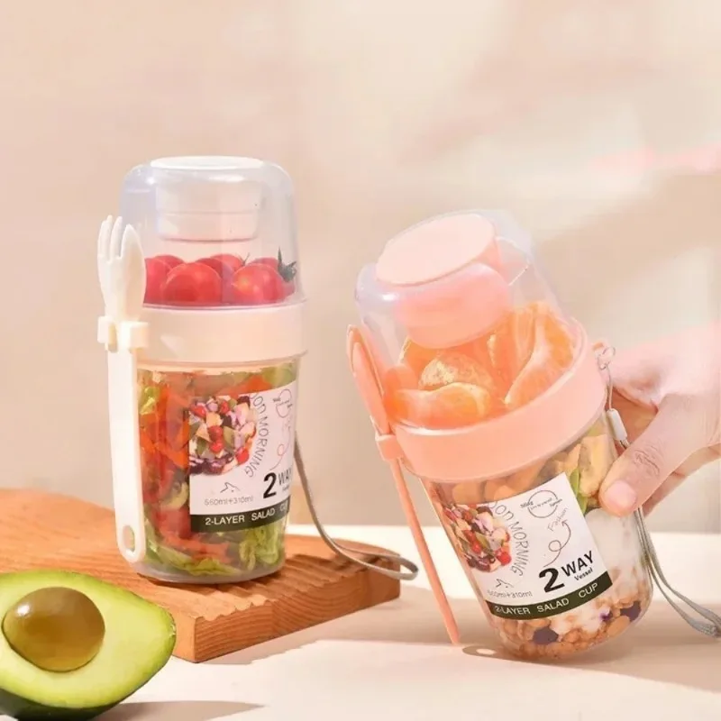 オートミールヨーグルトサラダカップ ポータブル朝食カップ レ - Meal Prep Jar のレビューと価格