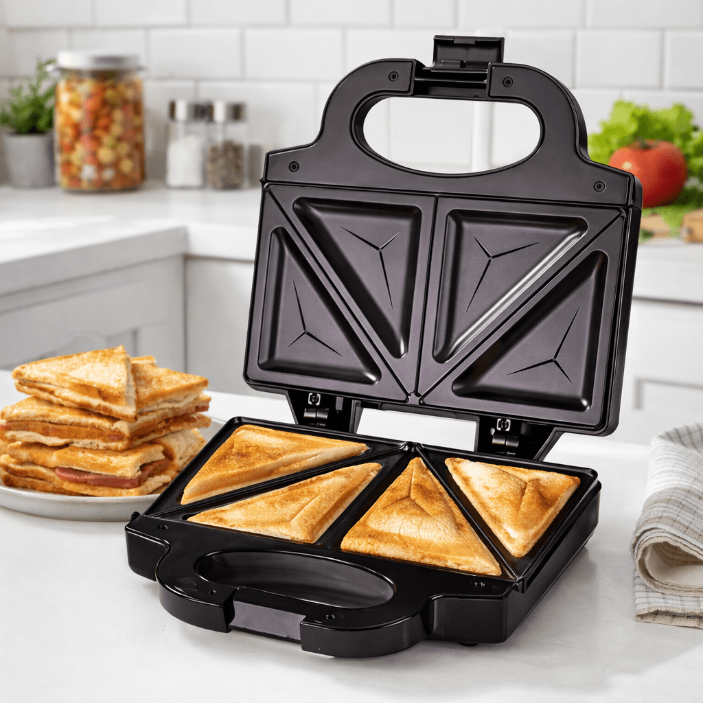 2-in-1 750W急速加熱サンドイッチトースター＆パニー - Breakfast Sandwich Press のレビューと価格