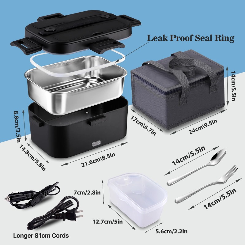 電気加熱式ランチボックス 110V 家庭・オフィス用、ポータ - Meal Prep Microwave のレビューと価格