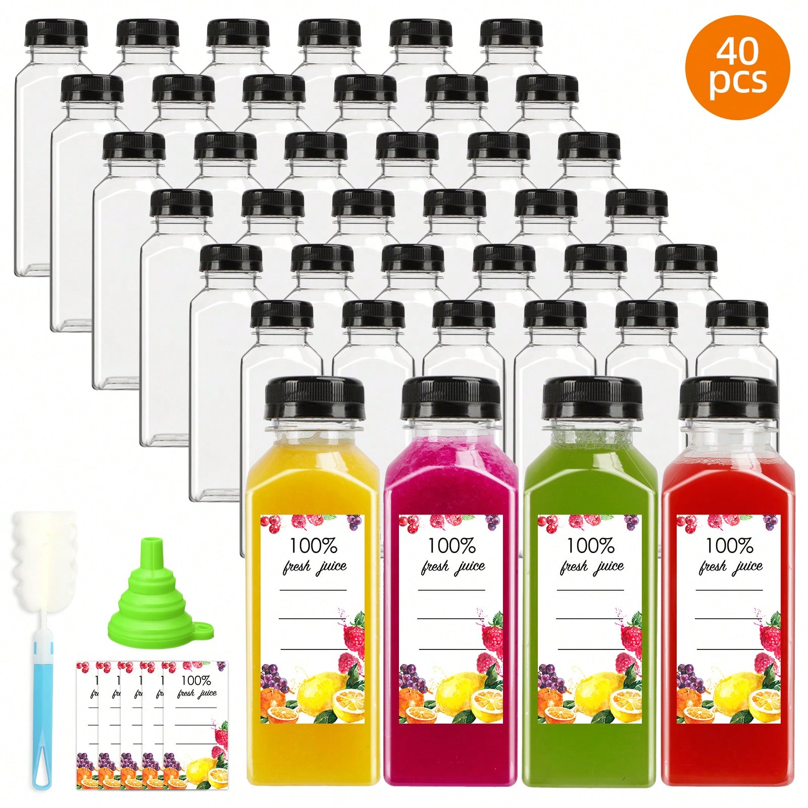 プラスチック製ジュースボトル モダンでスタイリッシュな透明な - Meal Prep Smoothies のレビューと価格