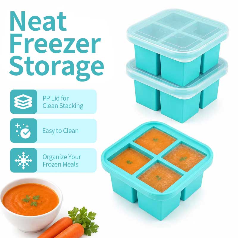 シリコン製4仕切りフードストレージボックス（蓋付き）、スープ - Meal Prep Soup のレビューと価格