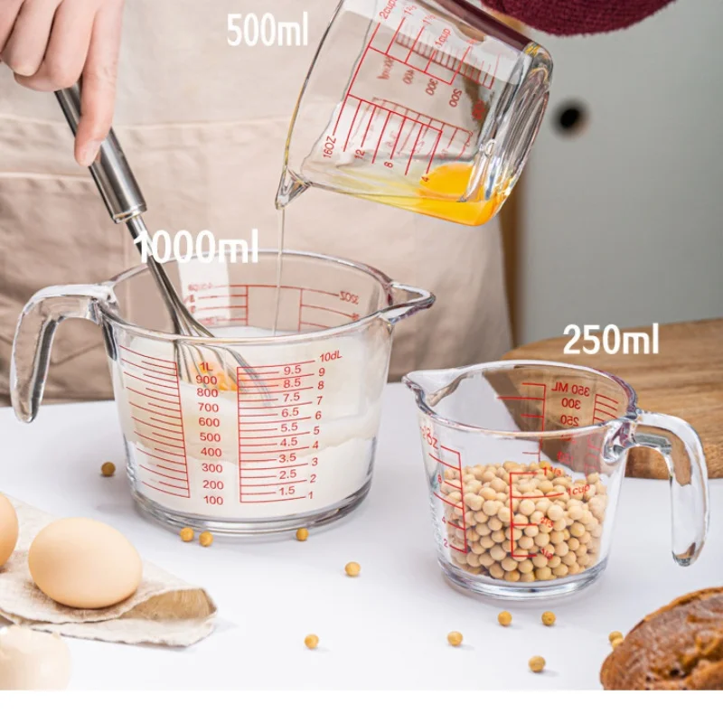 ベーキングと調理用のガラス計量カップ、2、4カップ、食器洗い - Meal Prep Microwave のレビューと価格