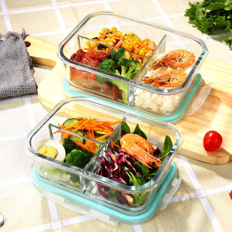ガラス製鮮度保持容器 高硼珪酸耐熱電子レンジ対応弁当箱 冷蔵 - Meal Prep Microwave のレビューと価格