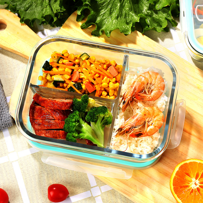 ガラス製鮮度保持容器 高硼珪酸耐熱電子レンジ対応弁当箱 冷蔵 - Meal Prep Microwave のレビューと価格