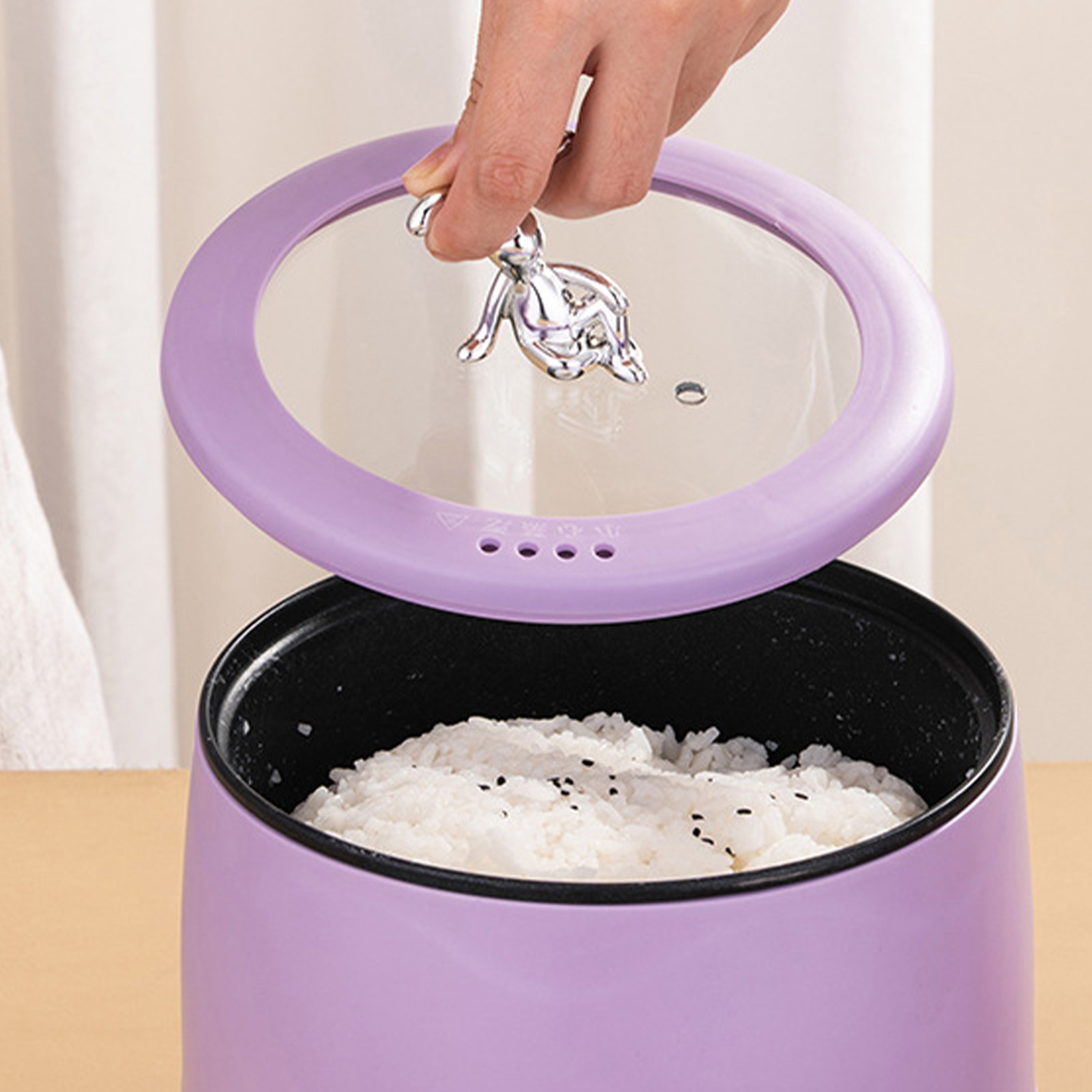 スマート電気ミニ炊飯器 18L ノンスティックコーティング  - Meal Prep Rice のレビューと価格
