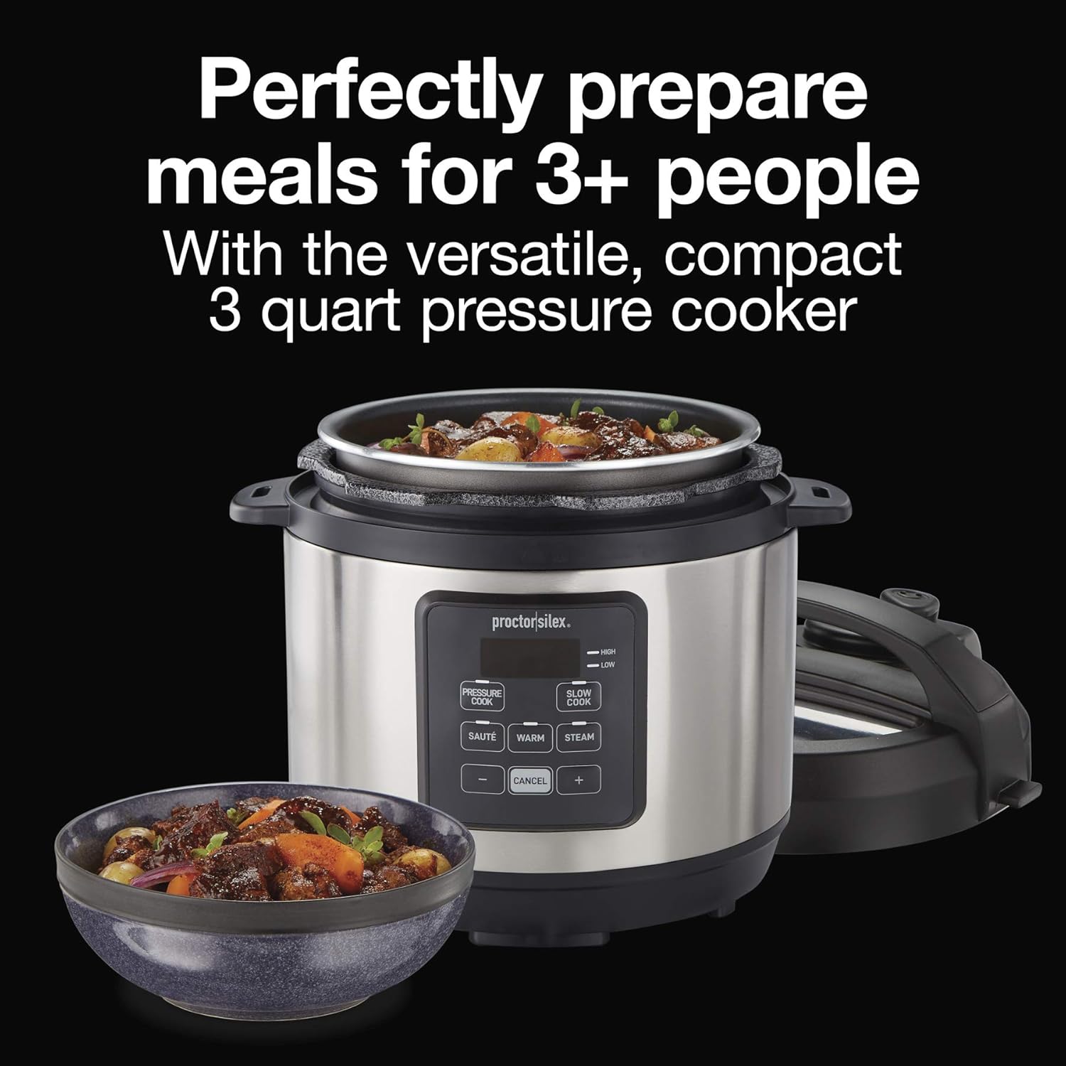 3クォート4-in-1電気圧力鍋：スロークッキング、蒸し、ソ - Meal Prep Rice のレビューと価格