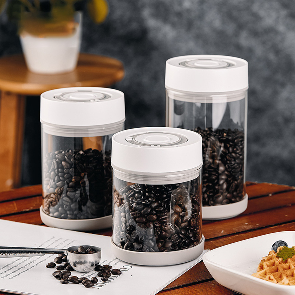 キッチン防湿ガラスコーヒー豆ジャー自動インテリジェント真空保 - Meal Prep Jar のレビューと価格