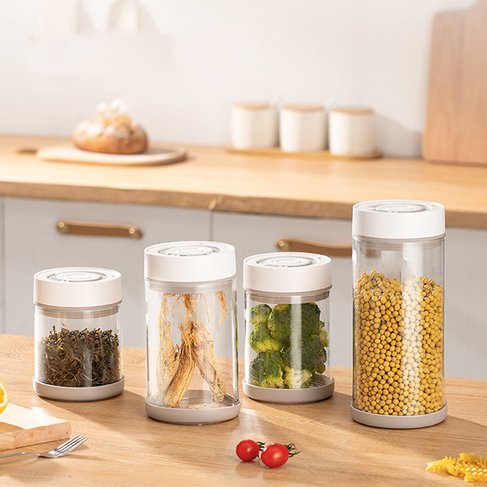 キッチン防湿ガラスコーヒー豆ジャー自動インテリジェント真空保 - Meal Prep Jar のレビューと価格