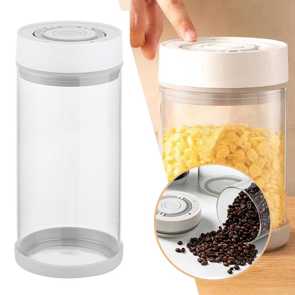 キッチン防湿ガラスコーヒー豆ジャー自動インテリジェント真空保 - Meal Prep Jar のレビューと価格