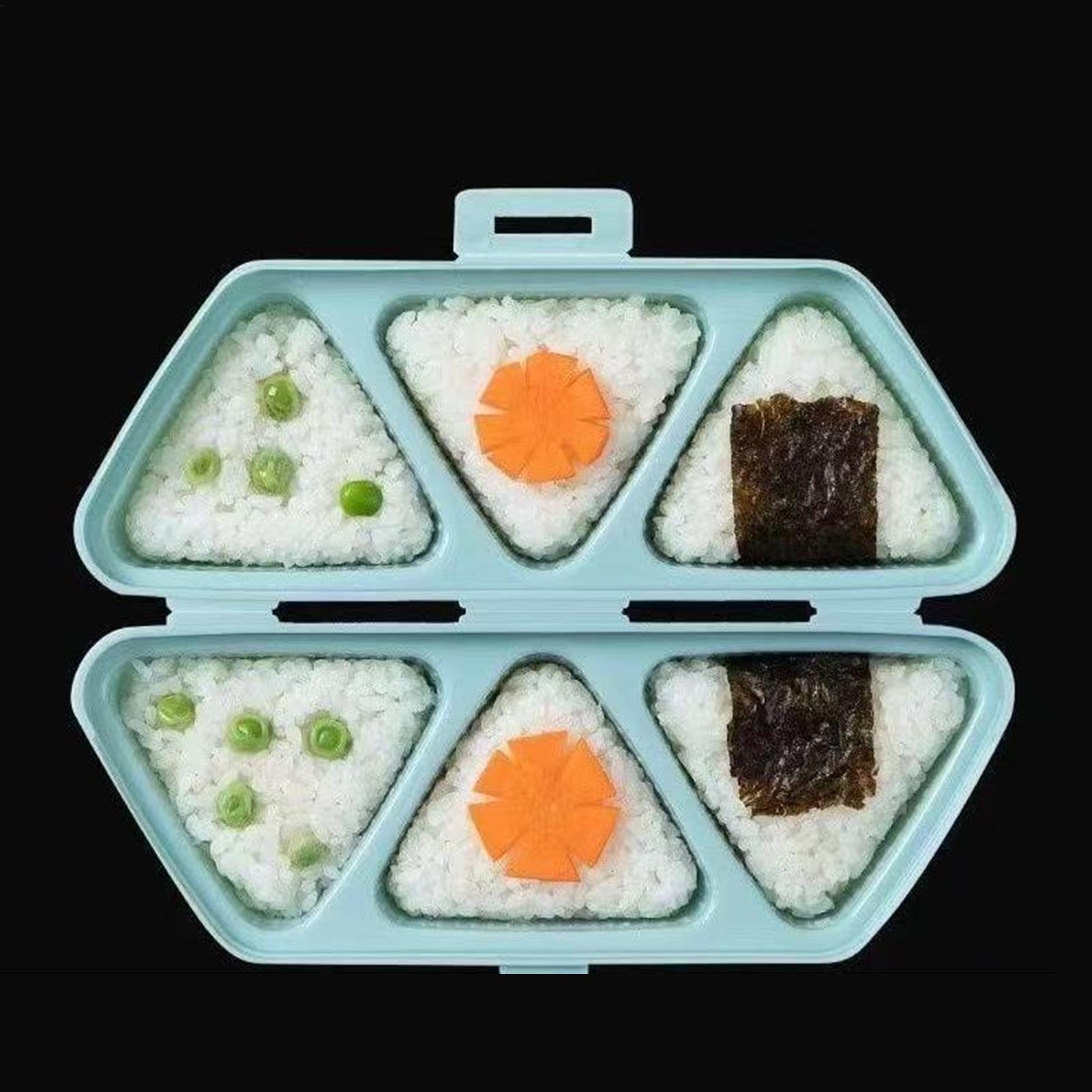 寿司型メーカー 6個取り 三角形おにぎり型 弁当箱ツール ノ - Meal Prep Rice のレビューと価格