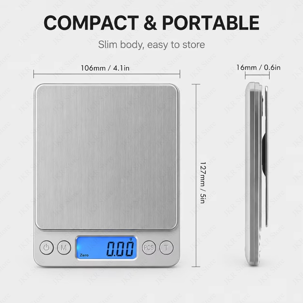 キッチンデジタルスケール ステンレス製食品計量器 LCDディ - Meal Prep Diet のレビューと価格
