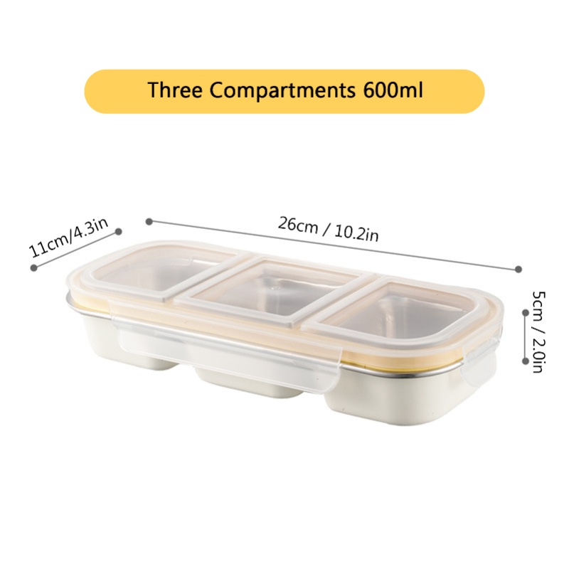 大人用ステンレス製ランチボックス、多区画ミールプレップボック - Meal Prep Diet のレビューと価格