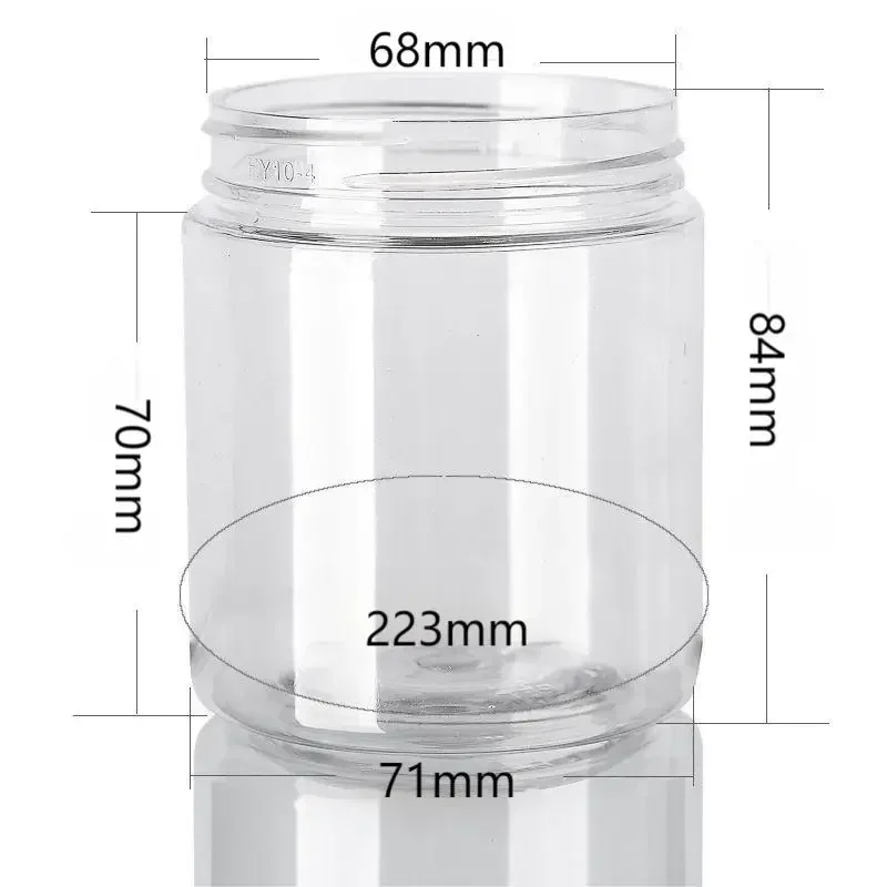 透明なプラスチック製の収納ジャー,250ml,20個,ゴール - Meal Prep Jar のレビューと価格
