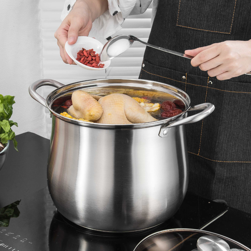 大きなステンレス鋼の鍋,耐久性があり,お手入れが簡単,必須の - Meal Prep Soup のレビューと価格