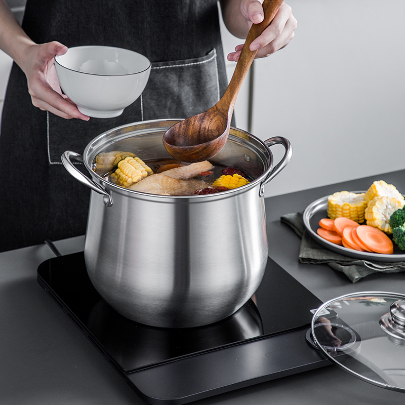 大きなステンレス鋼の鍋,耐久性があり,お手入れが簡単,必須の - Meal Prep Soup のレビューと価格