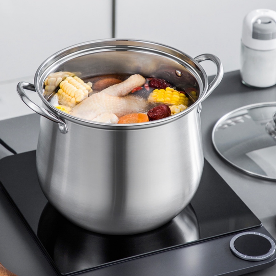 大きなステンレス鋼の鍋,耐久性があり,お手入れが簡単,必須の - Meal Prep Soup のレビューと価格
