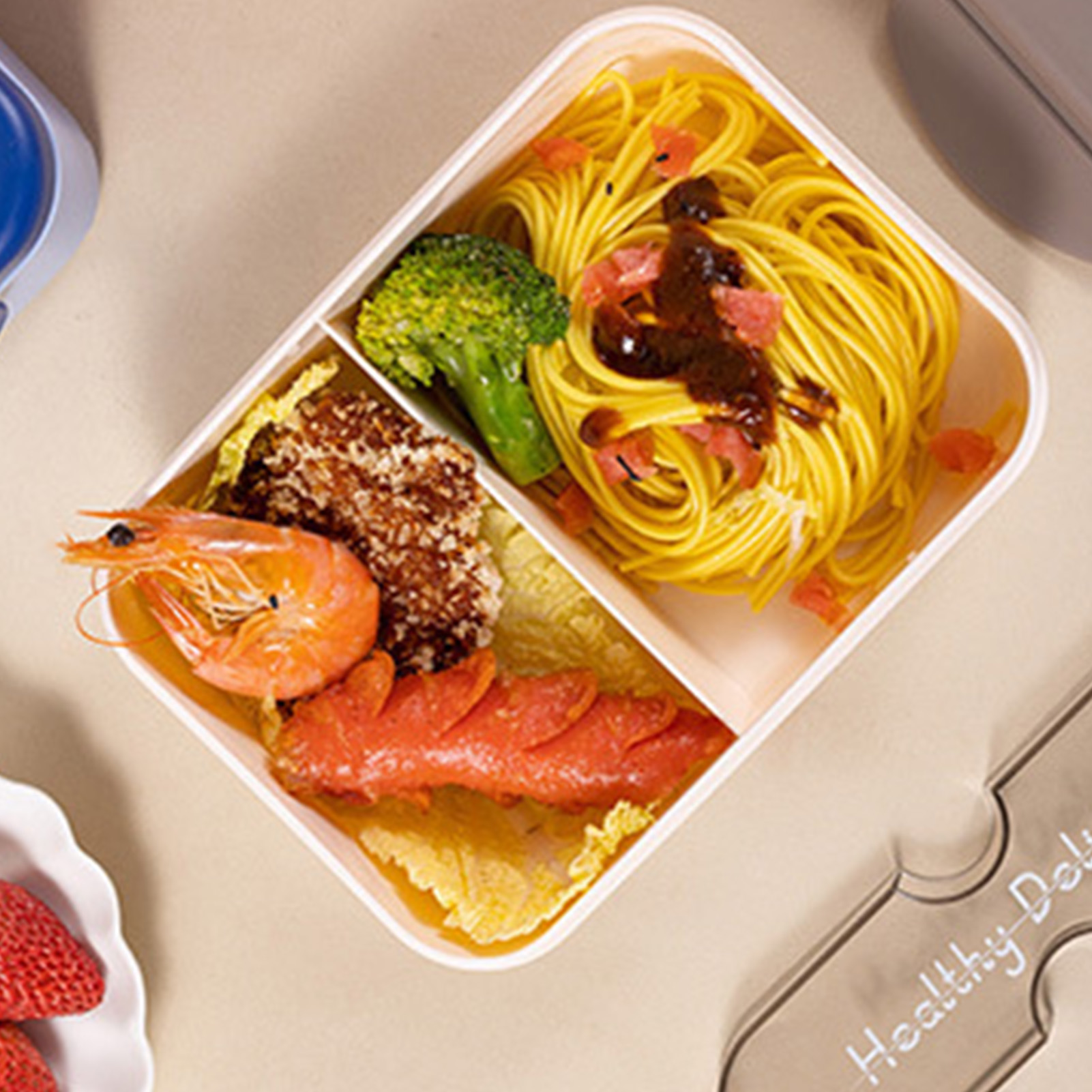 フォーク付きお弁当箱、プラスチック製お弁当箱、電子レンジ対応 - Meal Prep Microwave のレビューと価格