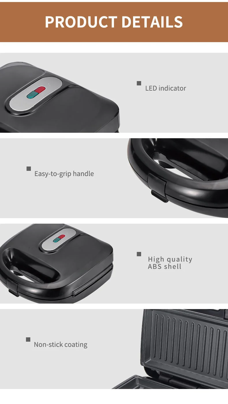 220/110V 家庭用電化製品 10 in 1 サンドイッ - Breakfast Sandwich Press のレビューと価格
