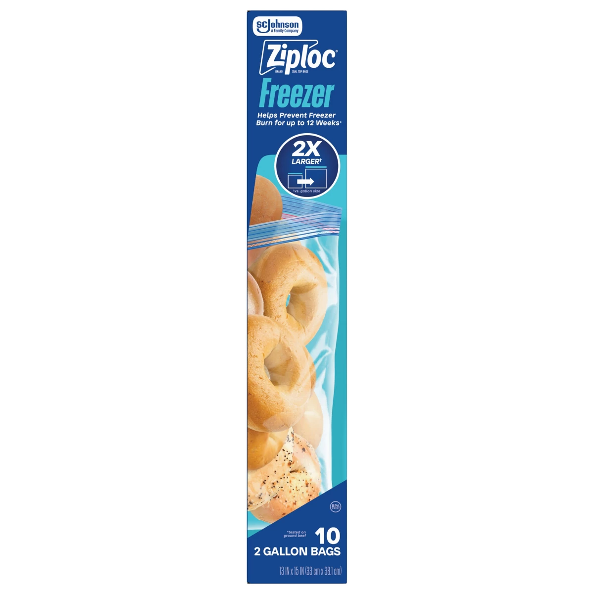 ジップロック 2ガロン 冷凍庫用保存袋（食品保存・食事準備用 - Meal Prep Ziploc のレビューと価格