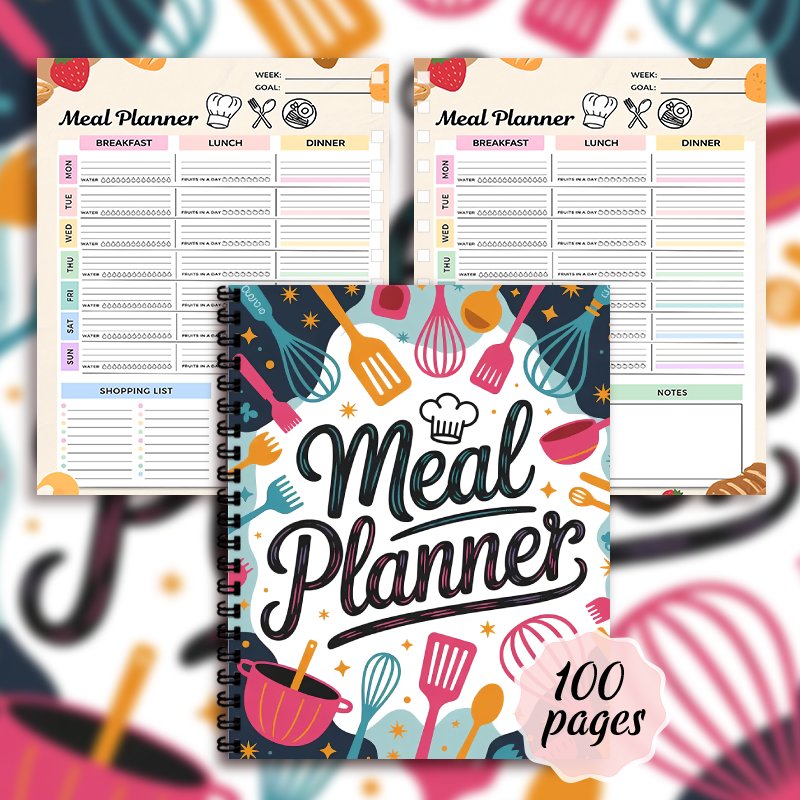 食事計画ノート、週ごとの食事準備日記、食事計画、メニュー計画 - Meal Prep Book のレビューと価格