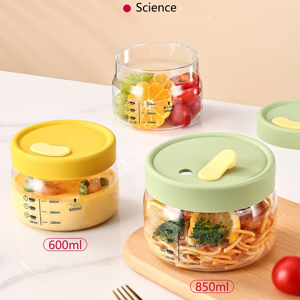 ガラス食品保存容器気密漏れ防止フードボウル弁当弁当箱電子レン - Meal Prep Microwave のレビューと価格