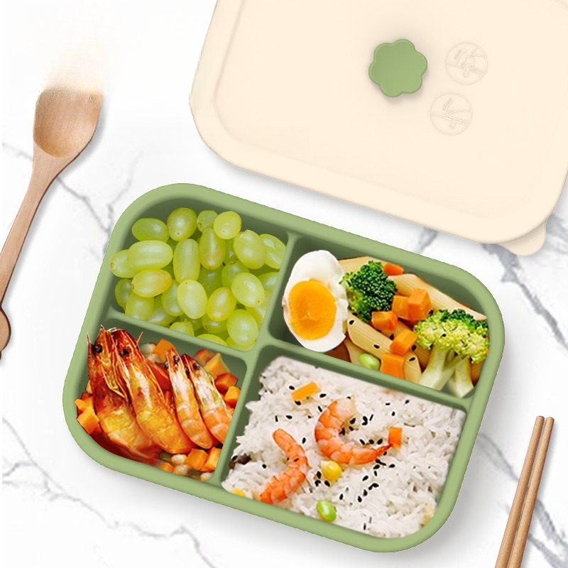 電子レンジ対応シリコンランチボックス分割食品保存容器漏れ防止 - Meal Prep Diet のレビューと価格