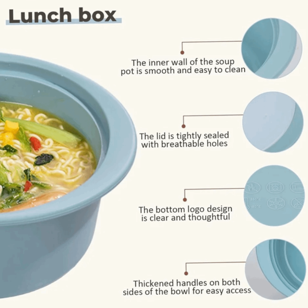 ランチボックス シリコン製電子レンジ蒸し器 耐落下性丸型スー - Meal Prep Soup のレビューと価格