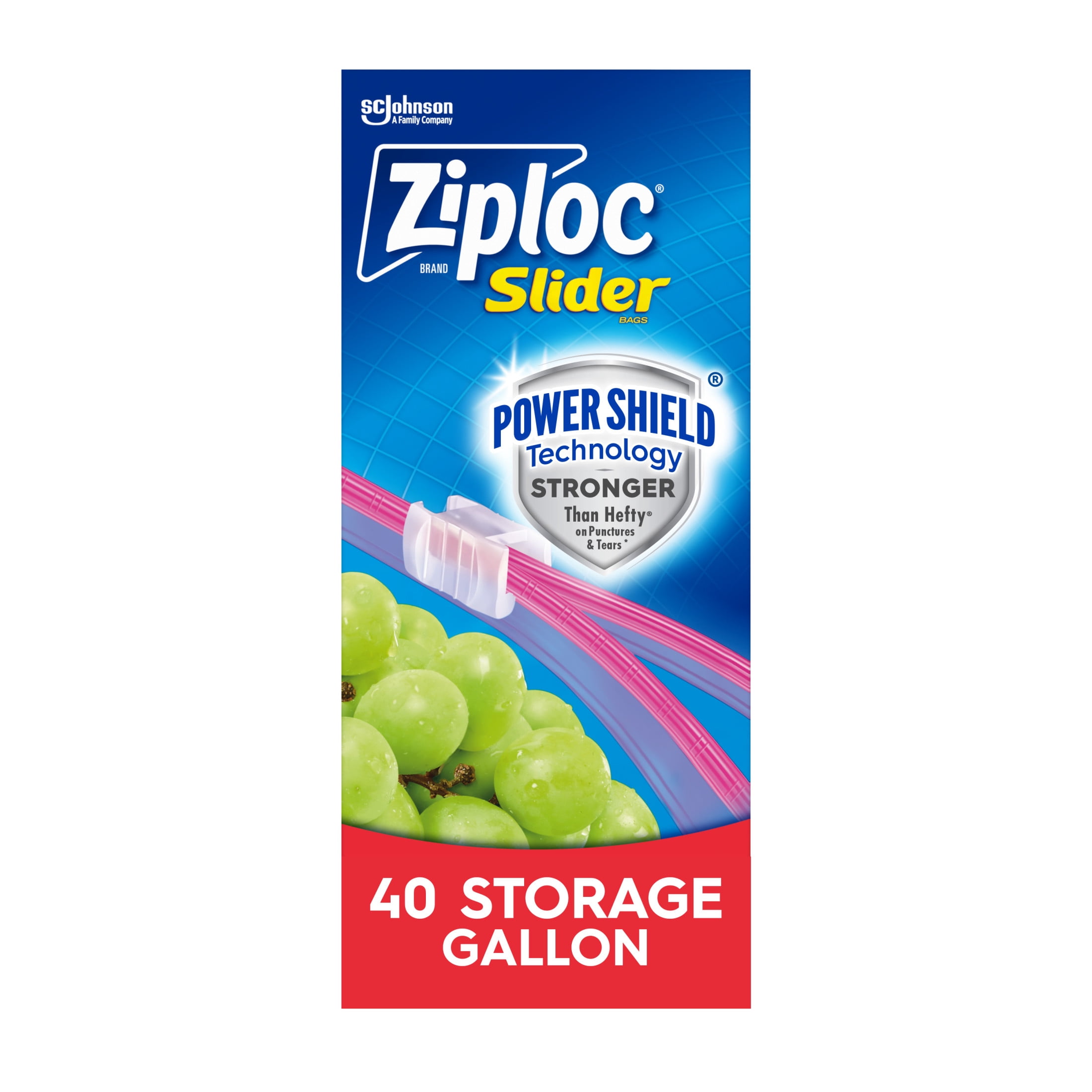 ジップロック ガロンサイズ スライダー式食品保存袋、パワーシ - Meal Prep Ziploc のレビューと価格