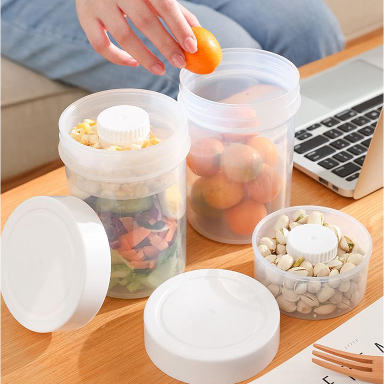 蓋付きサラダジャー 食事の準備 750ml ポータブル 湿式 - Meal Prep Jar のレビューと価格