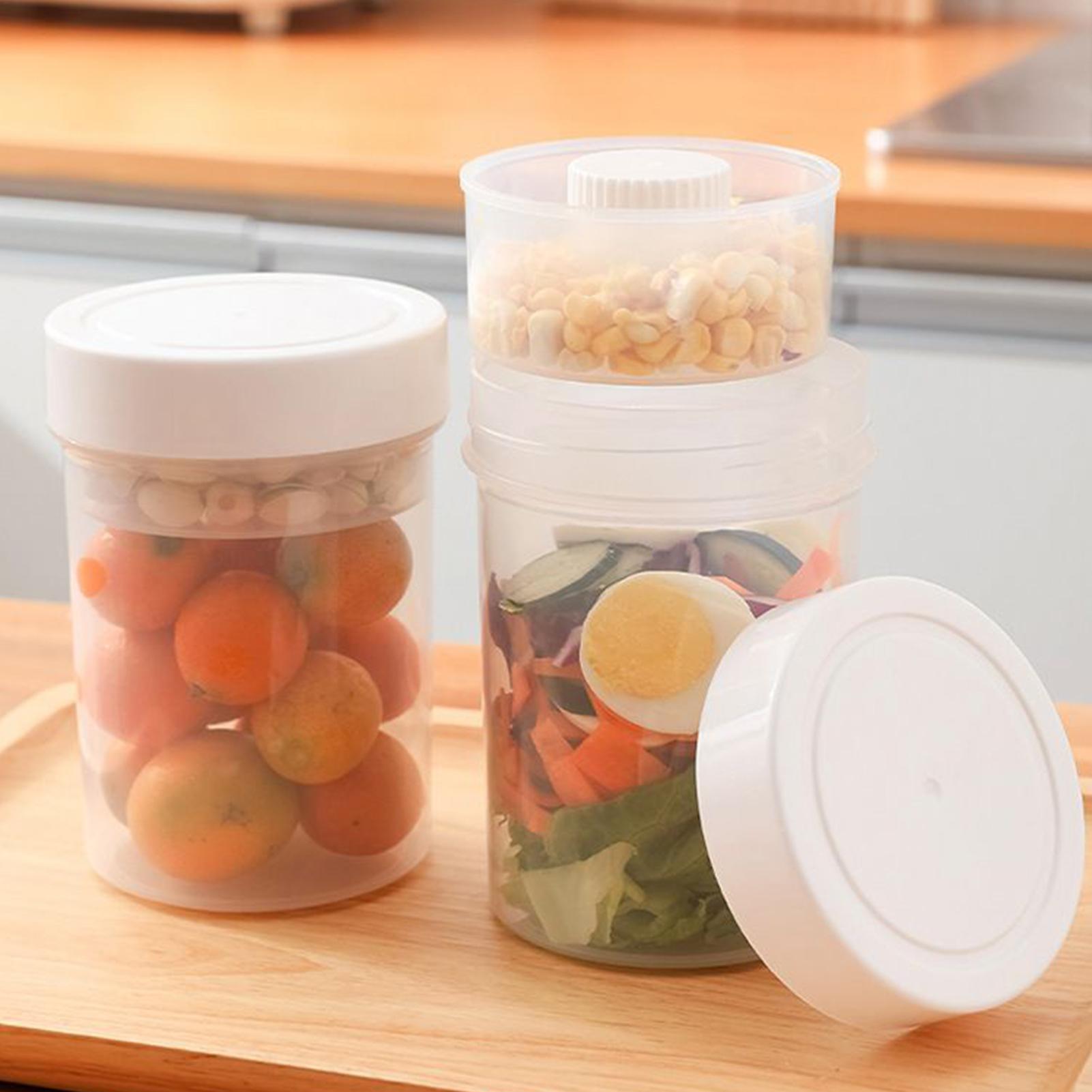 蓋付きサラダジャー 食事の準備 750ml ポータブル 湿式 - Meal Prep Jar のレビューと価格