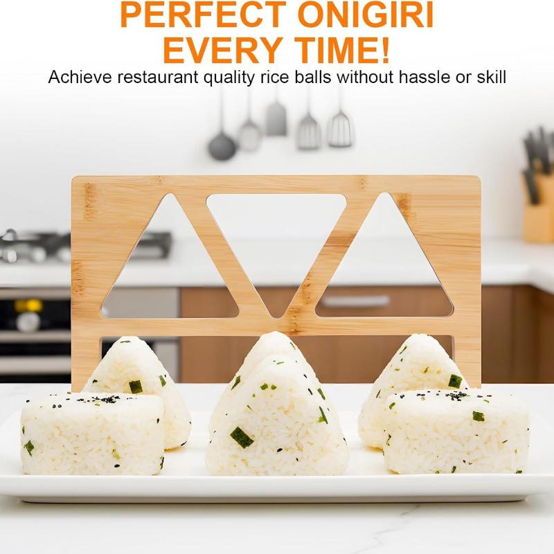 木製おにぎり型 5/6穴 日本のむすびメーカー 寿司DIY  - Meal Prep Rice のレビューと価格