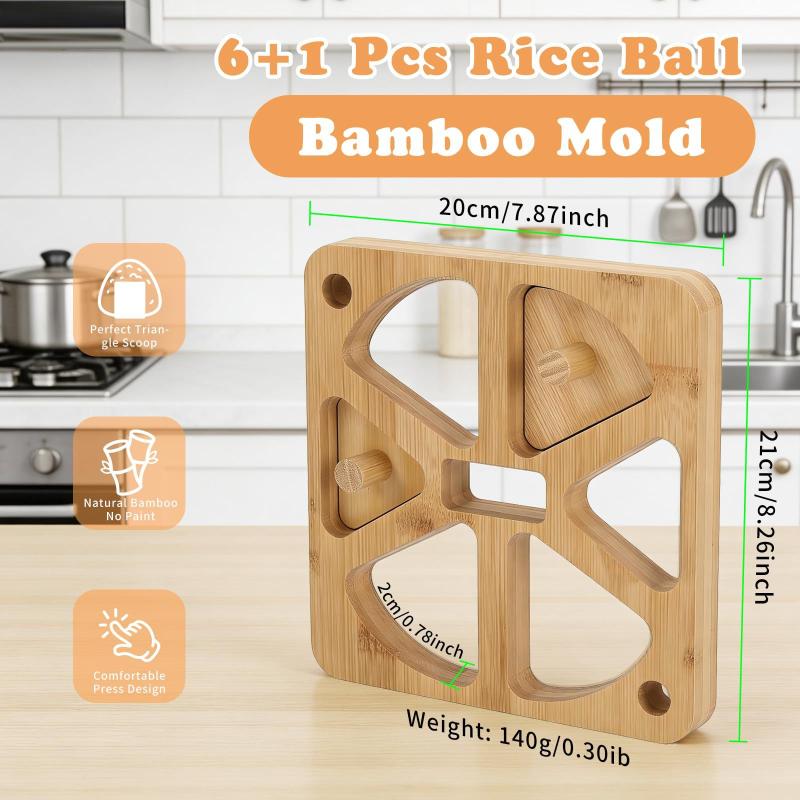 木製おにぎり型 5/6穴 日本のむすびメーカー 寿司DIY  - Meal Prep Rice のレビューと価格