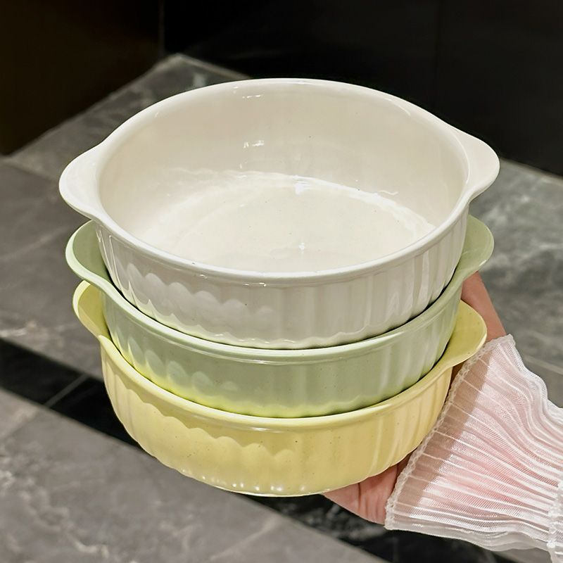両耳付きセラミックボウル1個、オーブン、電子レンジ、食器洗い - Meal Prep Microwave のレビューと価格