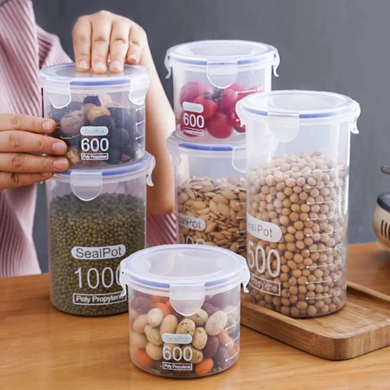 1/4 個密封瓶スケール穀物クリスパーキッチン冷蔵庫整理密封 - Meal Prep Jar のレビューと価格